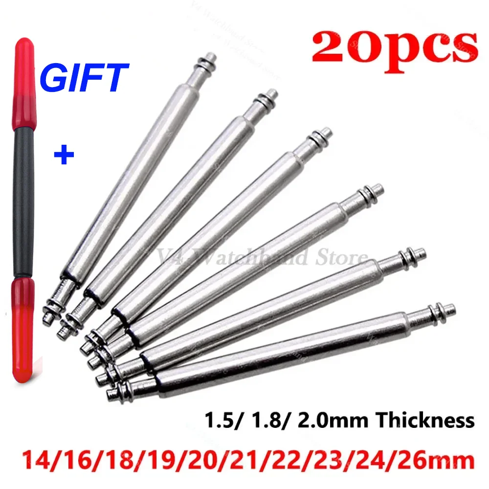 Spring Bar Tool Set - 20 stuks Horlogeband Lente Pins 1.5mm