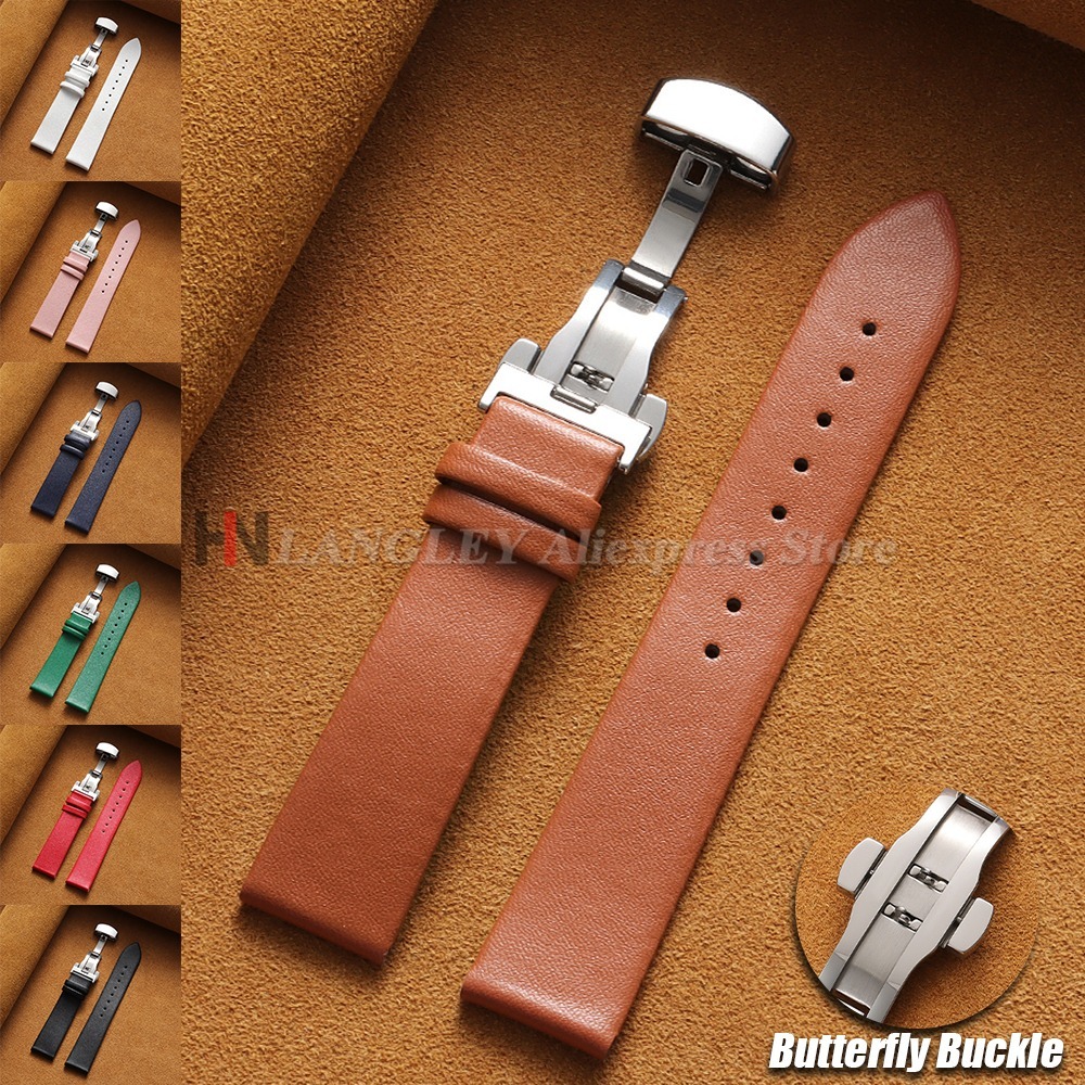 Suede Strap Watch - 12/14/16/18/19/20/21/22mm Kalfsleer Horlogeband Ultradunne Lederen Band