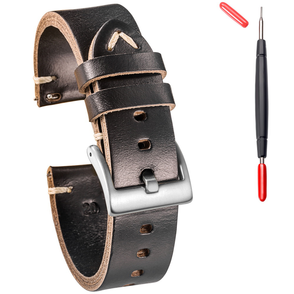 Hemsut lederen horlogebanden s - Suede Strap Watch recensie en prijs
