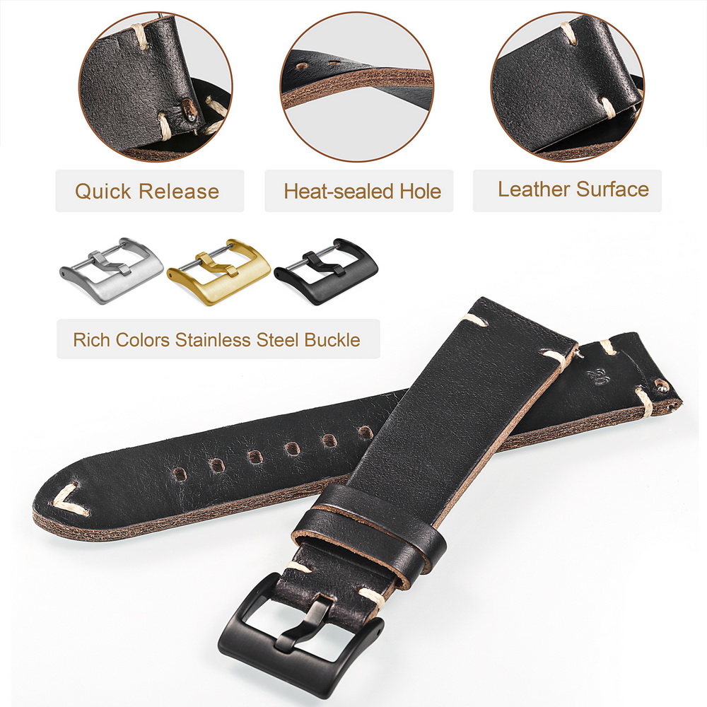 Hemsut lederen horlogebanden s - Suede Strap Watch recensie en prijs