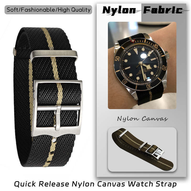 Nylon horlogeband 20 mm 22 mm  - Nato Strap Nylon recensie en prijs